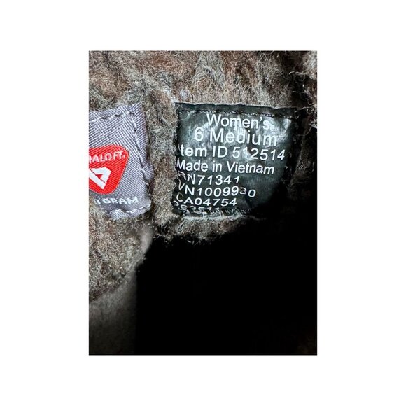 L.L. Bean Mountain Lodge Boots With Sherpa Fleece Primaloft Brown Women 6 NWOB - Picture 8 of 8